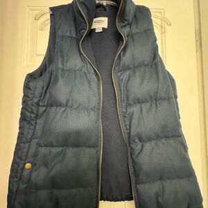 Old Navy Dark Blue Quilted Vest